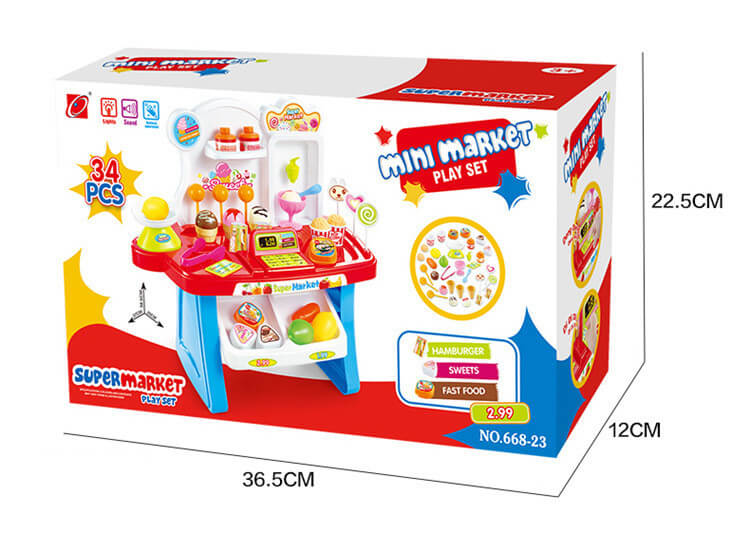 Ensemble Caisse Enregistreuse Supermarché pour Enfants (Interactif et Éducatif)