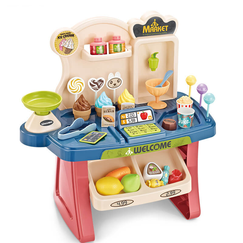 Ensemble Caisse Enregistreuse Supermarché pour Enfants (Interactif et Éducatif)