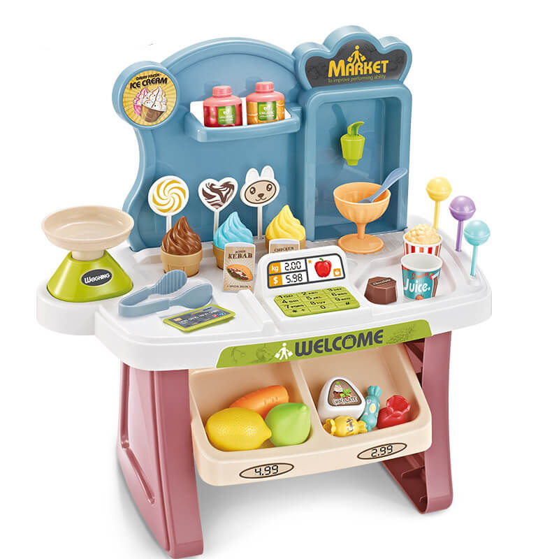 Ensemble Caisse Enregistreuse Supermarché pour Enfants (Interactif et Éducatif)