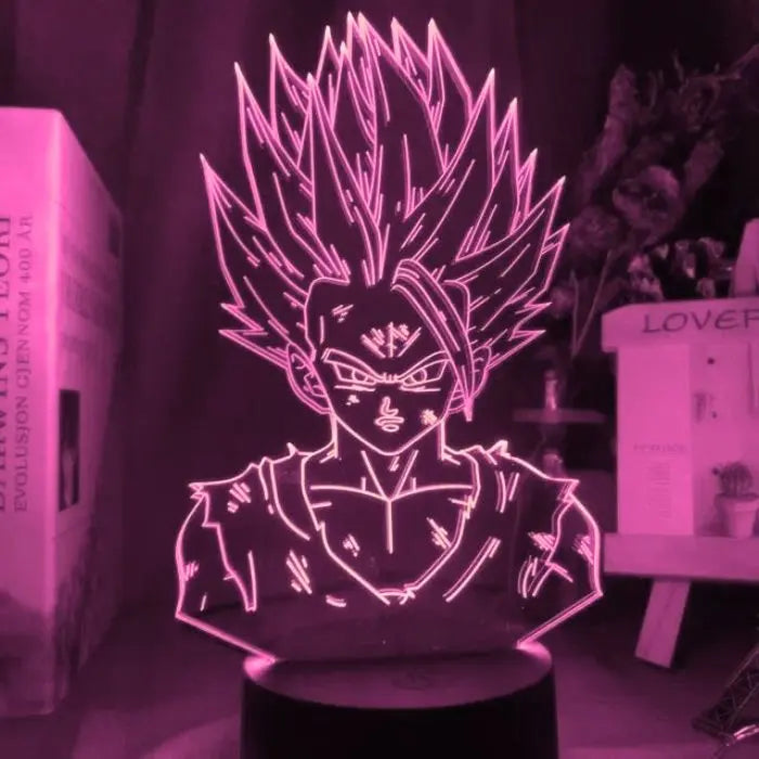 Lampe Led en acrylique Gohan Super Saiyen Dragon Ball Z