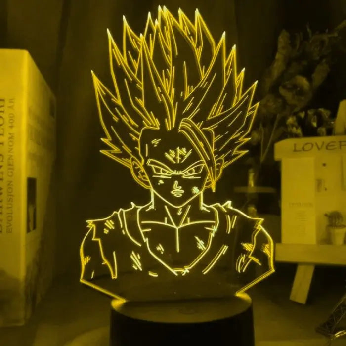 Lampe Led en acrylique Gohan Super Saiyen Dragon Ball Z