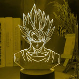 Lampe Led en acrylique Goku Dragon Ball Z