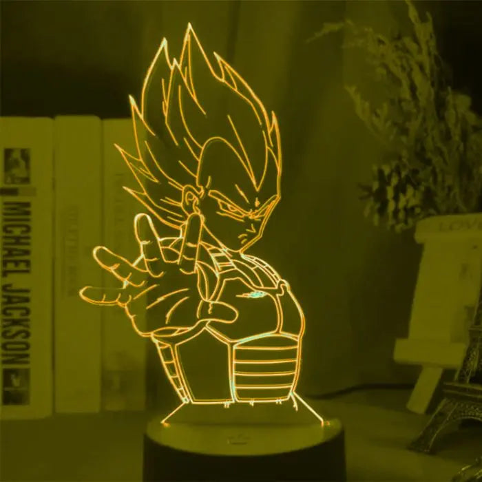 Dragon Ball Z Vegeta Super Saiyan Acrylic LED Lamp