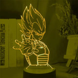 Dragon Ball Z Vegeta Super Saiyan Acrylic LED Lamp
