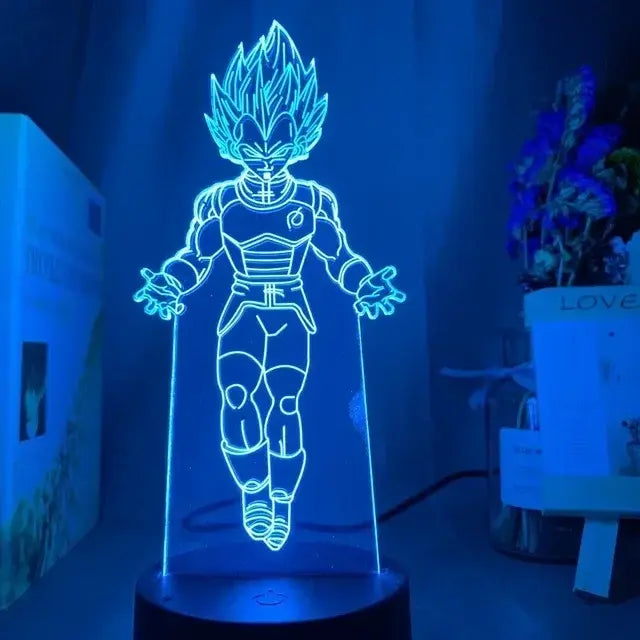 Dragon Ball Z Vegeta Super Saiyan Acrylic LED Lamp
