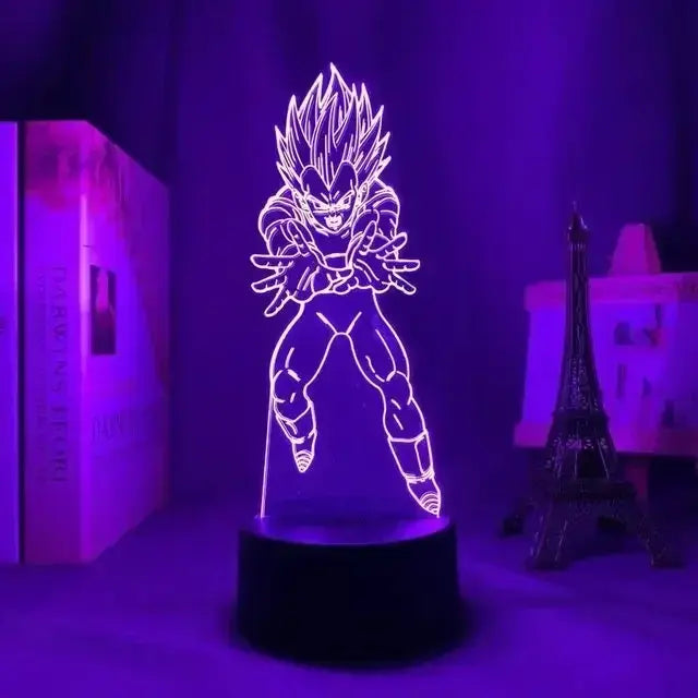 Dragon Ball Z Vegeta Super Saiyan Acrylic LED Lamp