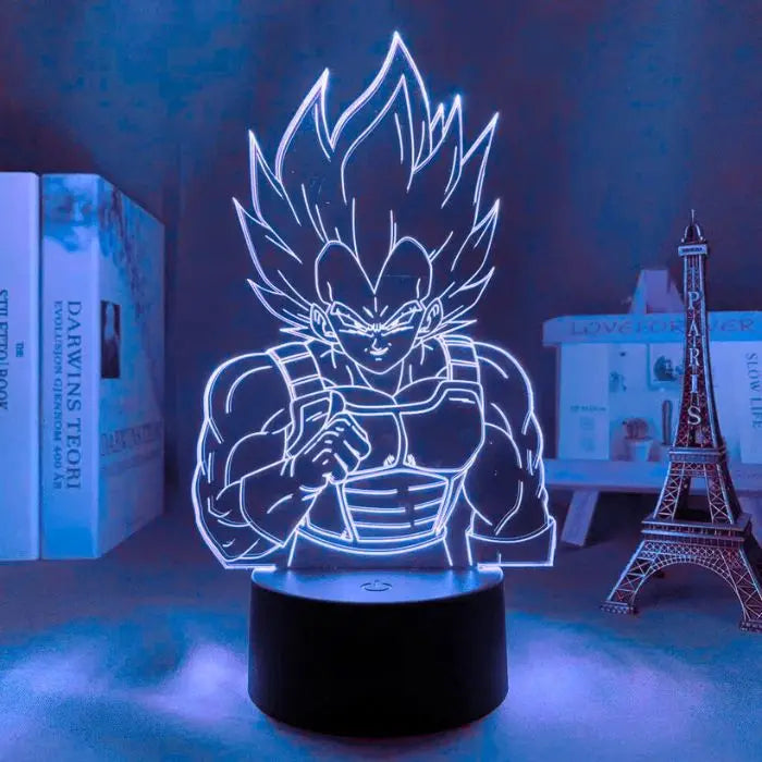 Dragon Ball Z Vegeta Super Saiyan Acrylic LED Lamp