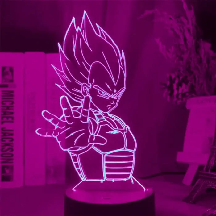 Dragon Ball Z Vegeta Super Saiyan Acrylic LED Lamp