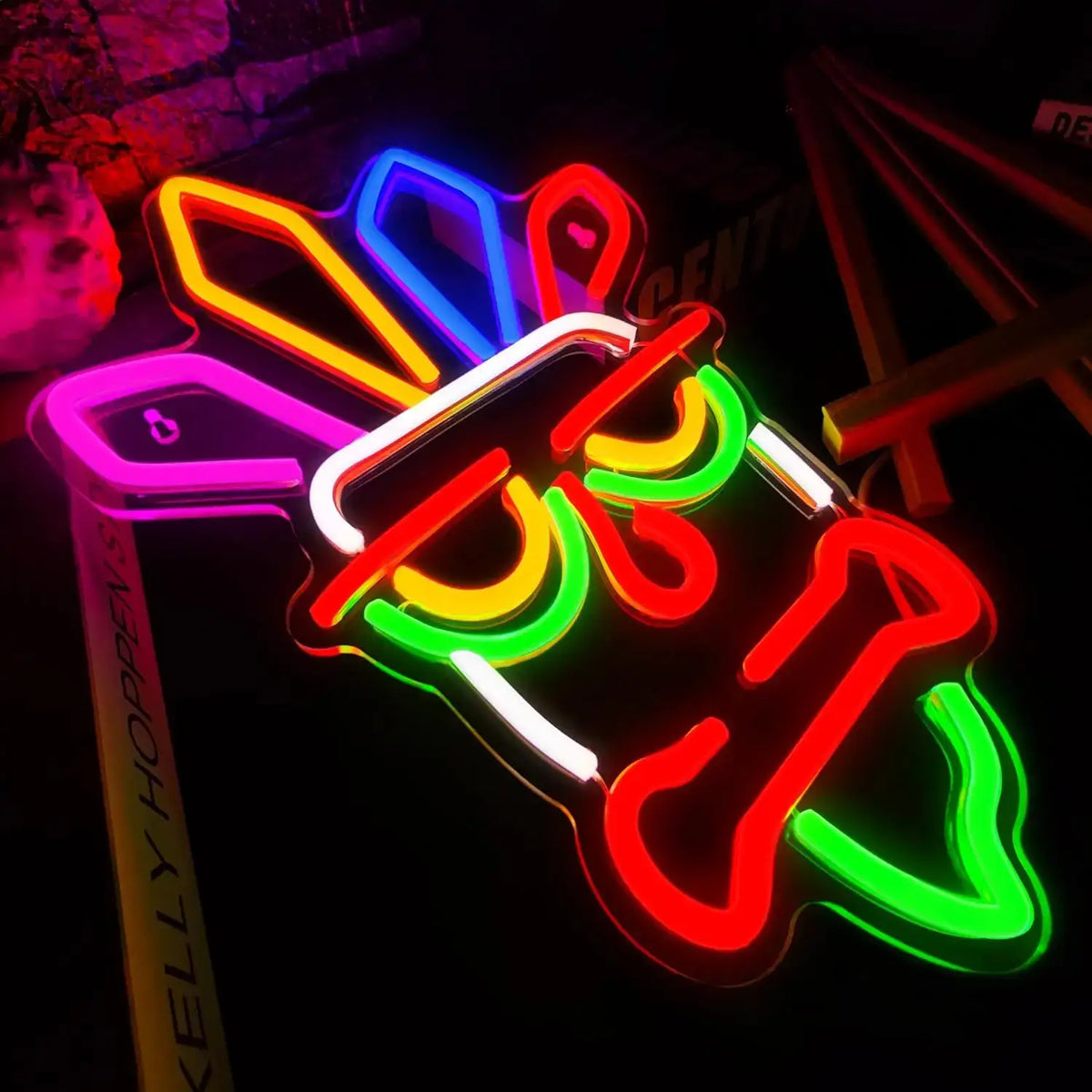 Lampe Neon Aku Aku crash bandicoot
