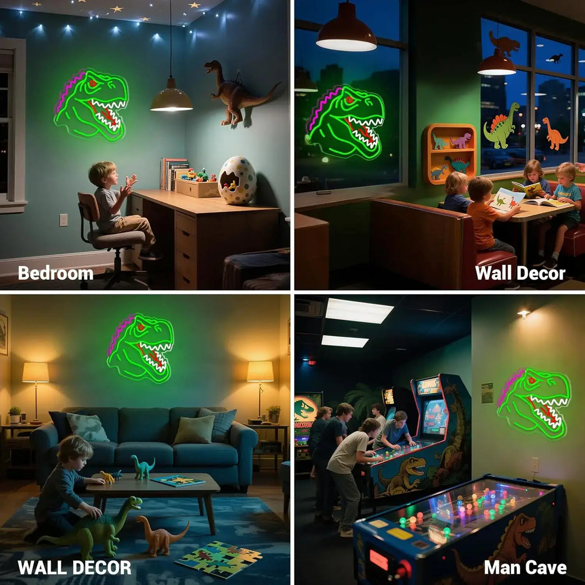 Lampe Neon Dinosaure Tyrex