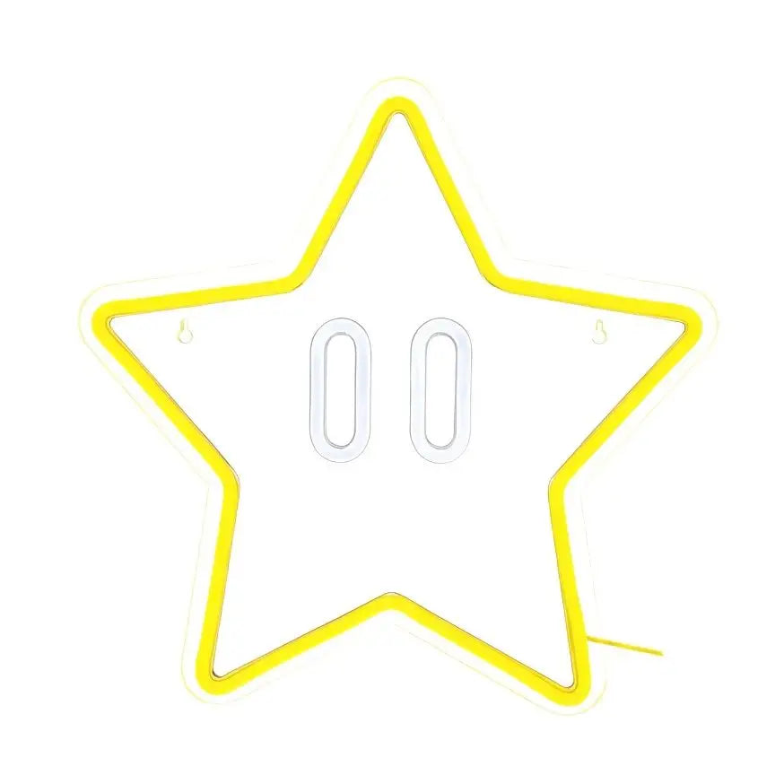 Lampe Neon Etoile Plombier Rétro