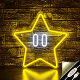 Lampe Neon Etoile Plombier Rétro