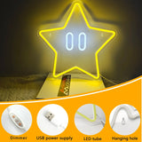 Lampe Neon Etoile Plombier Rétro