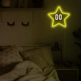 Lampe Neon Etoile Plombier Rétro