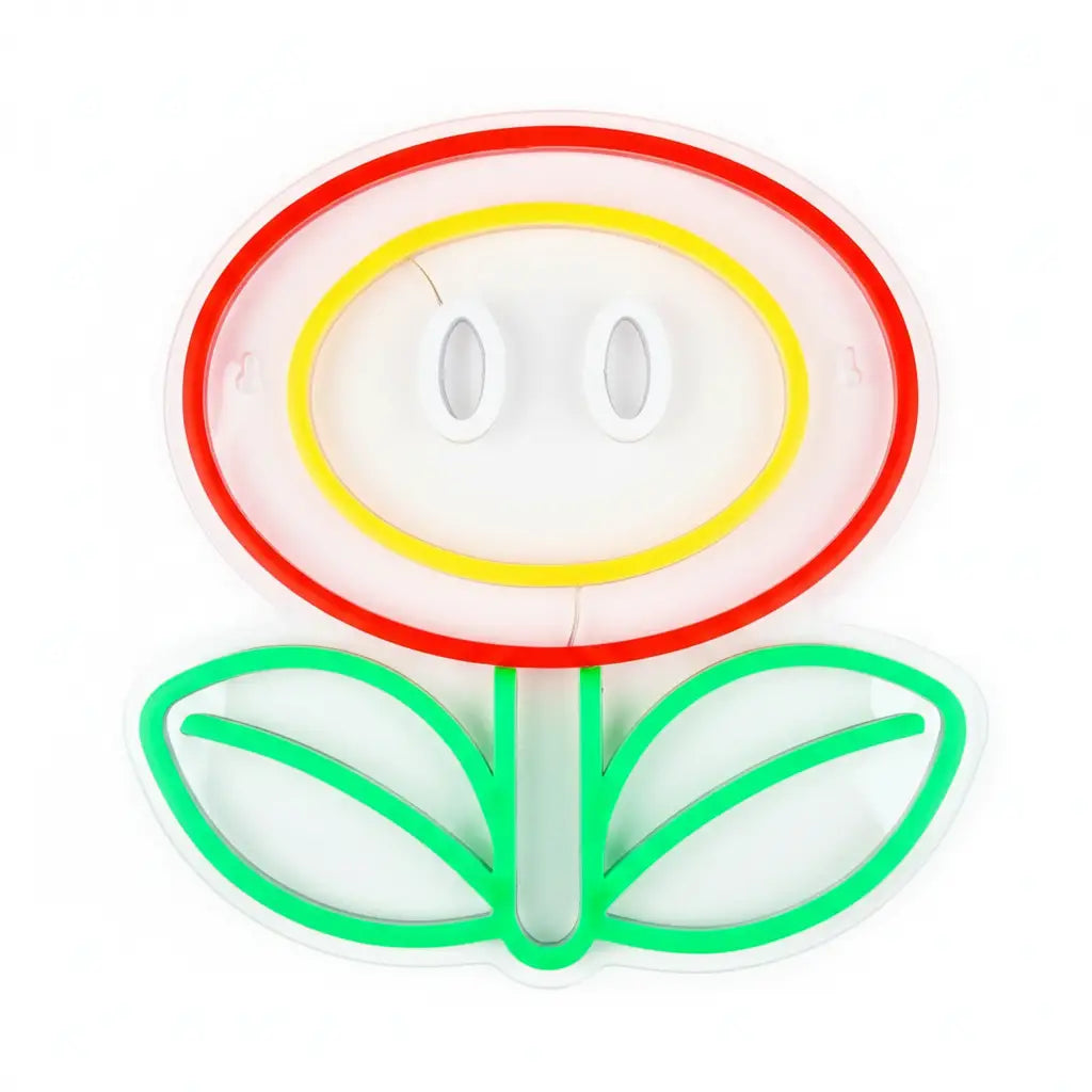 Lampe Néon Fleur de Feu Mario