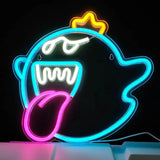 Lampe Neon Roi Boo Plombier Rétro