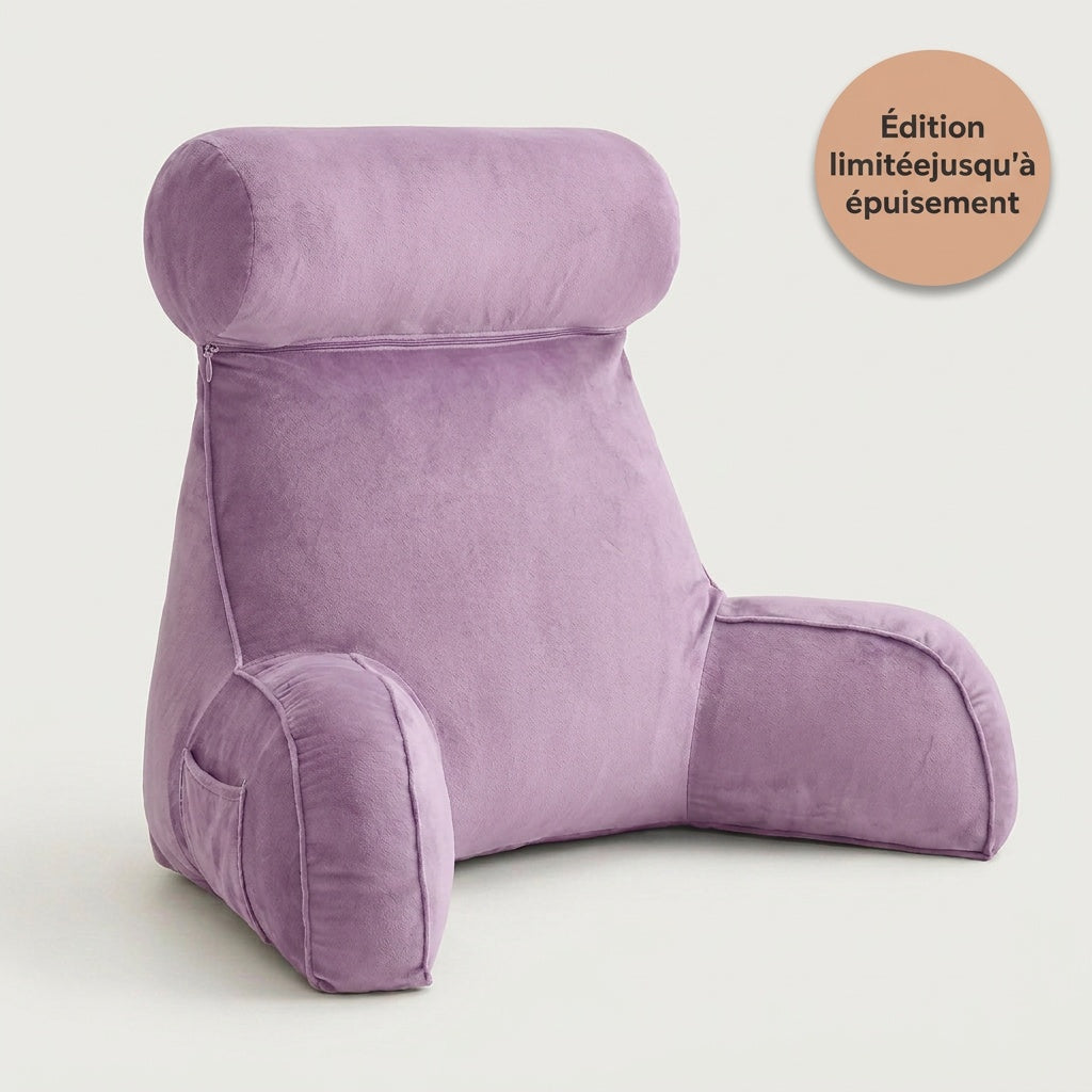 Coussin de lecture avec accoudoirs