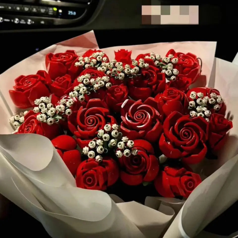 Jeux de construction Bouquet roses romantiques
