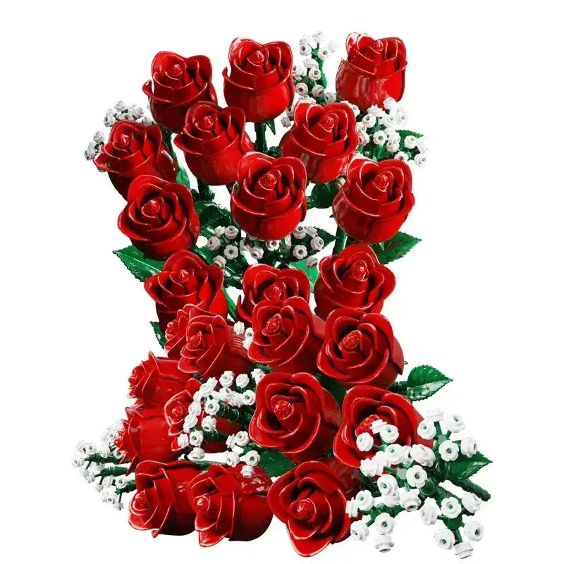 Jeux de construction Bouquet roses romantiques