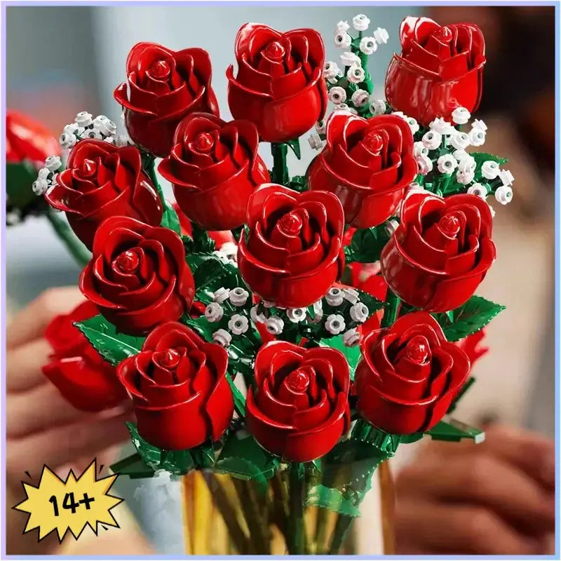 Jeux de construction Bouquet roses romantiques