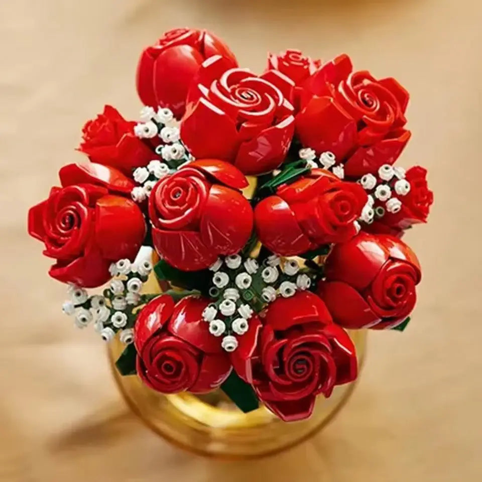 Jeux de construction Bouquet roses romantiques