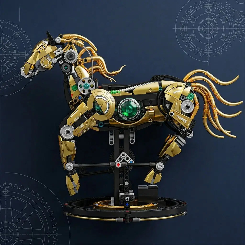 Figurine à construire Cheval Mécanique