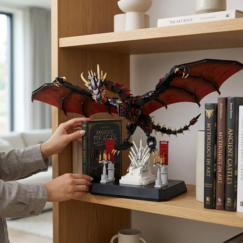 Figurine à construire Dragon de flammes du tresor Game of Thrones