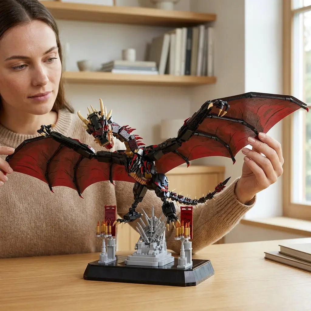 Figurine à construire Dragon de flammes du tresor Game of Thrones