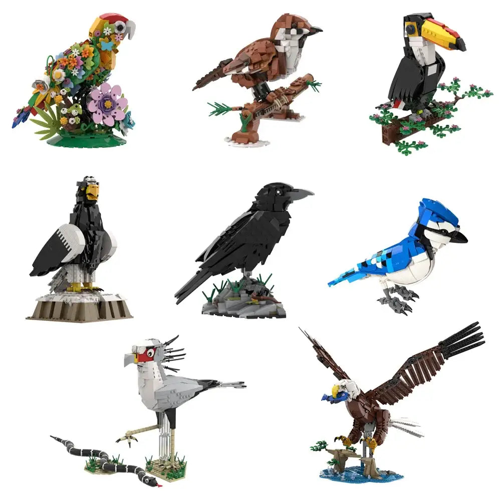 Figurines à construire Oiseaux Animaux Volants