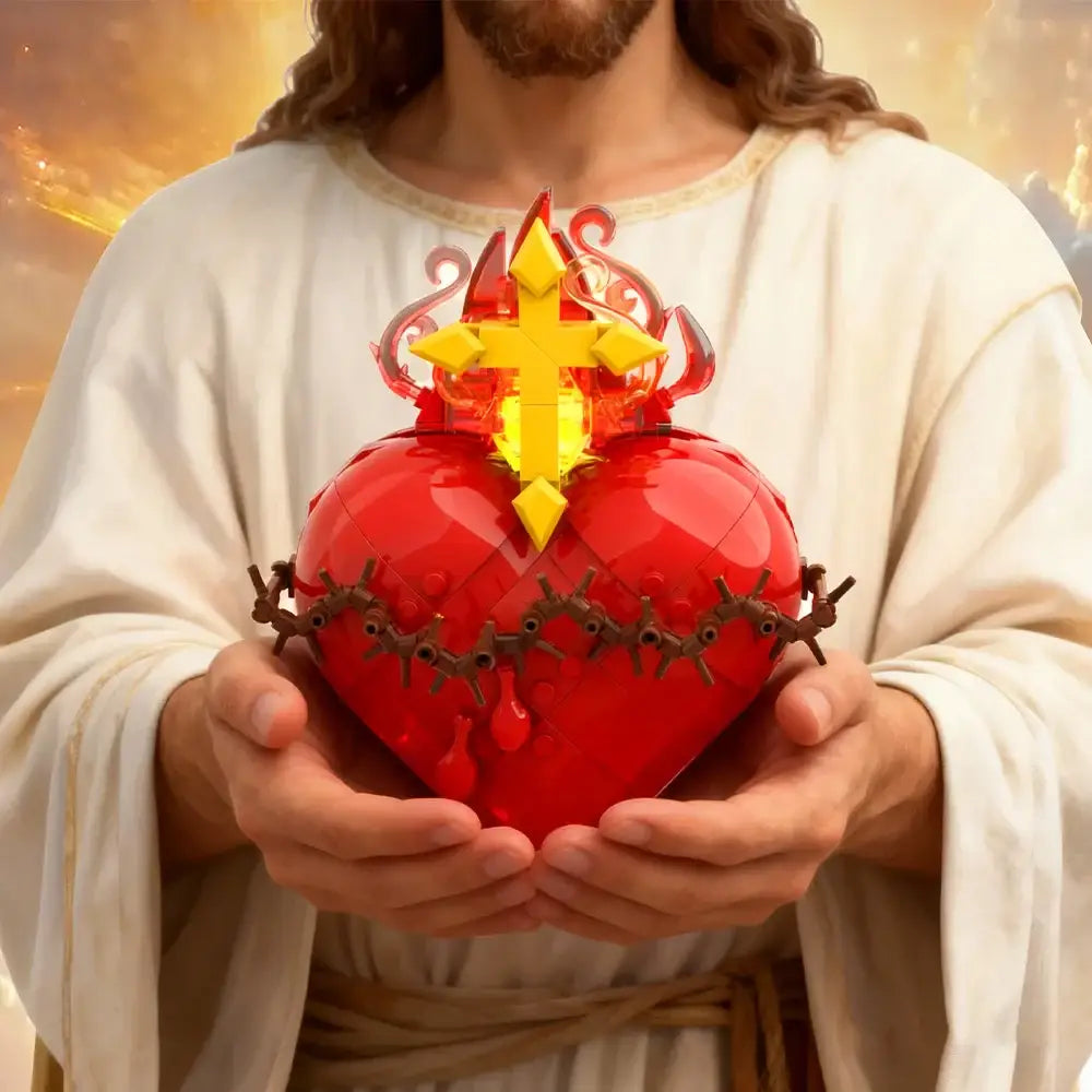Figurine à construire sacré cœur jésus