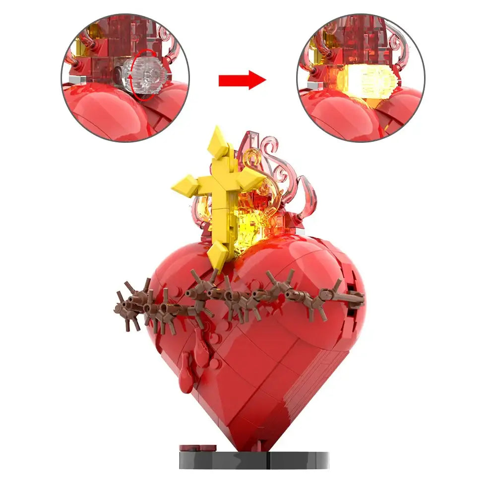 Figurine à construire sacré cœur jésus