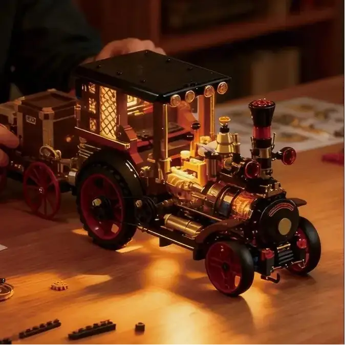 Jeux de construction Voiture Vapeur Mécanique vintage