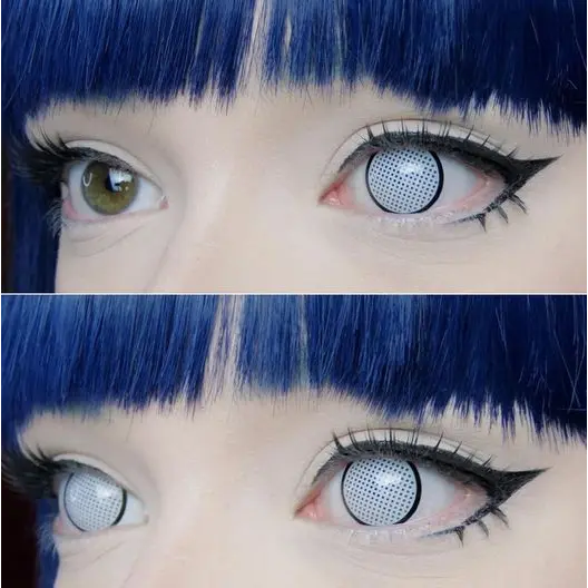 Lentilles Byakugan de Neji Hinata Cosplay Naruto Shippûden