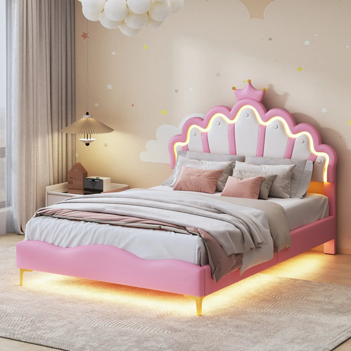 Lit enfant Princesse avec LED