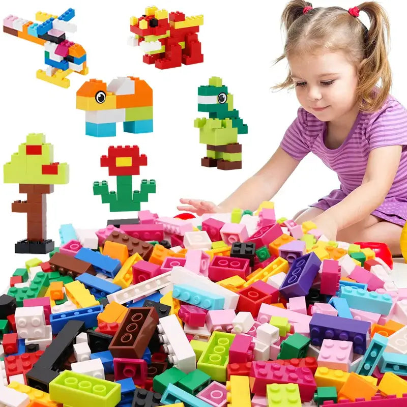 Lot 1000 Pieces briques de construction en vrac