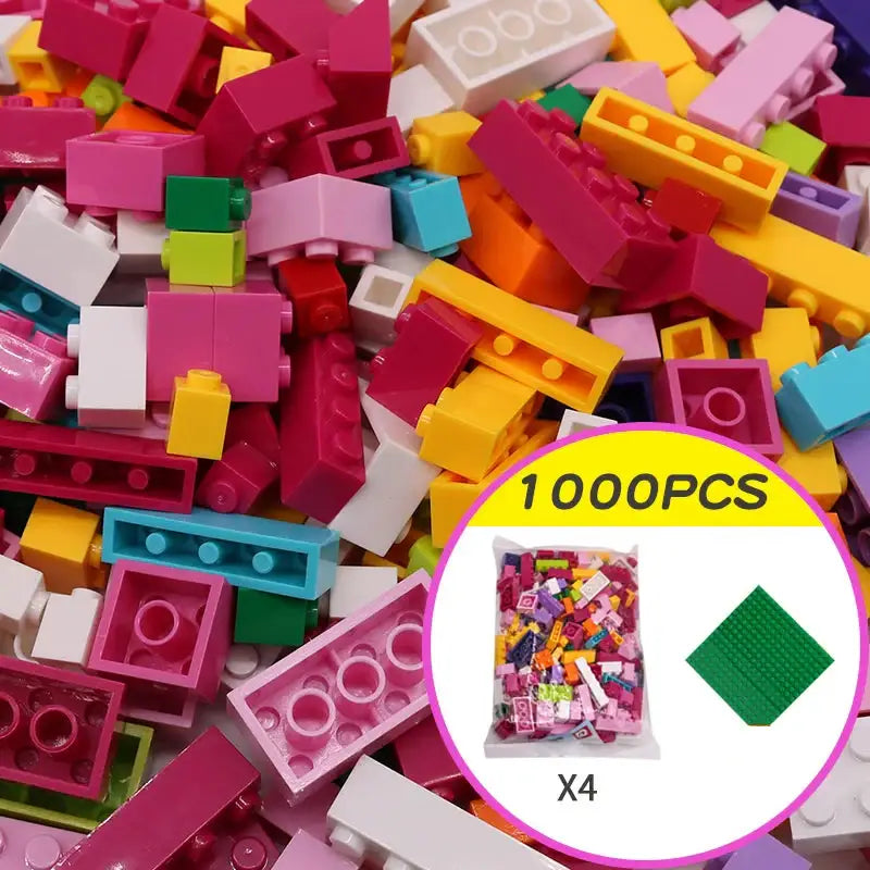 Lot 1000 Pieces briques de construction en vrac