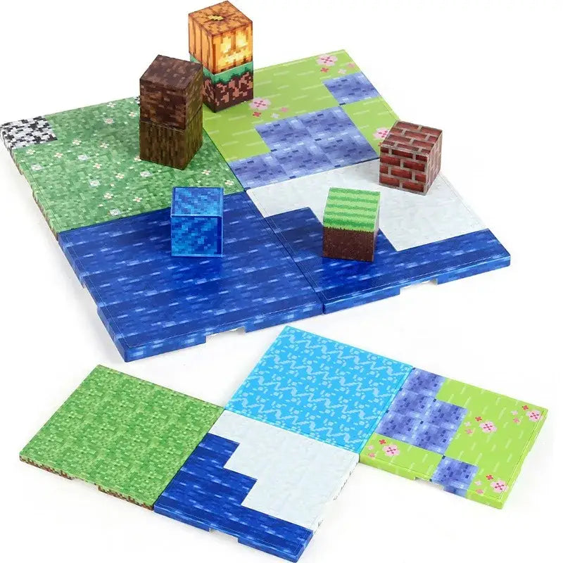 Lot 6 Plaques Magnétiques Minecraft