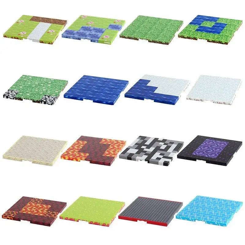 Lot 6 Plaques Magnétiques Minecraft