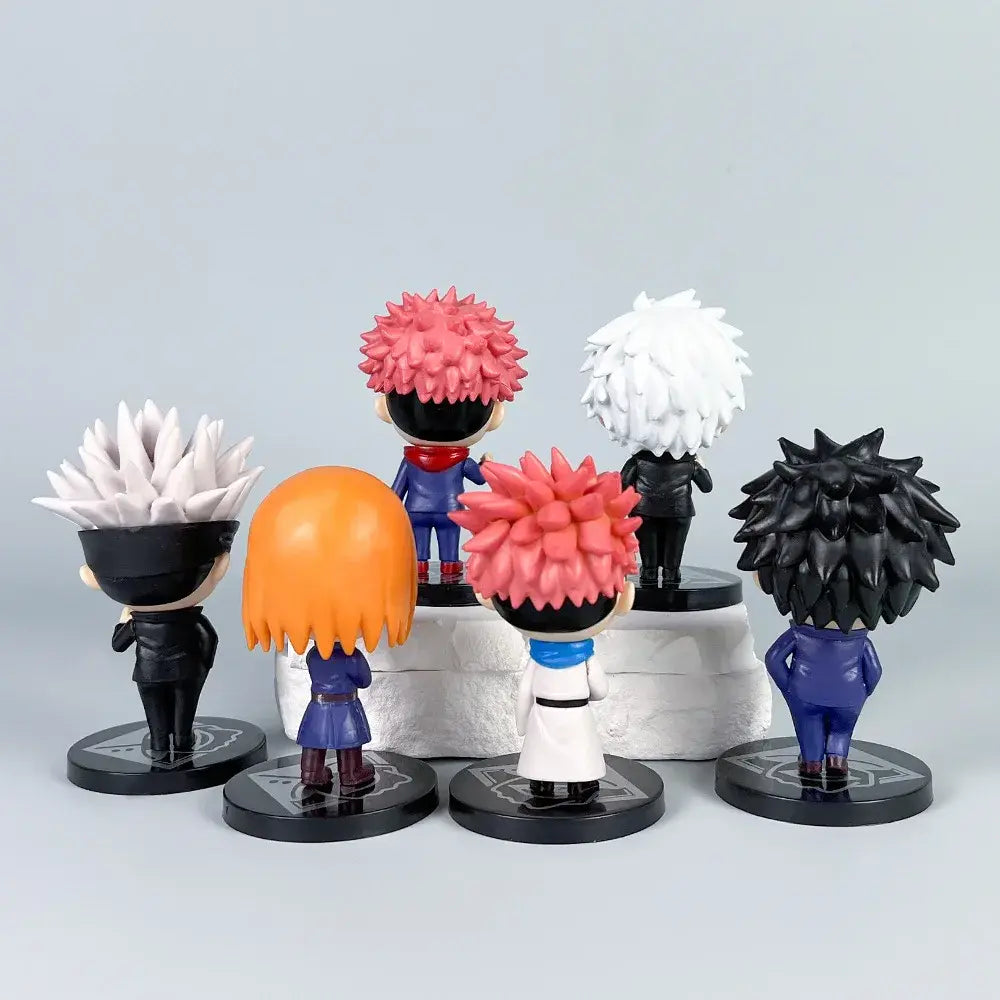 Lot de 6 figurines Jujutsu Kaisen Style Kawai