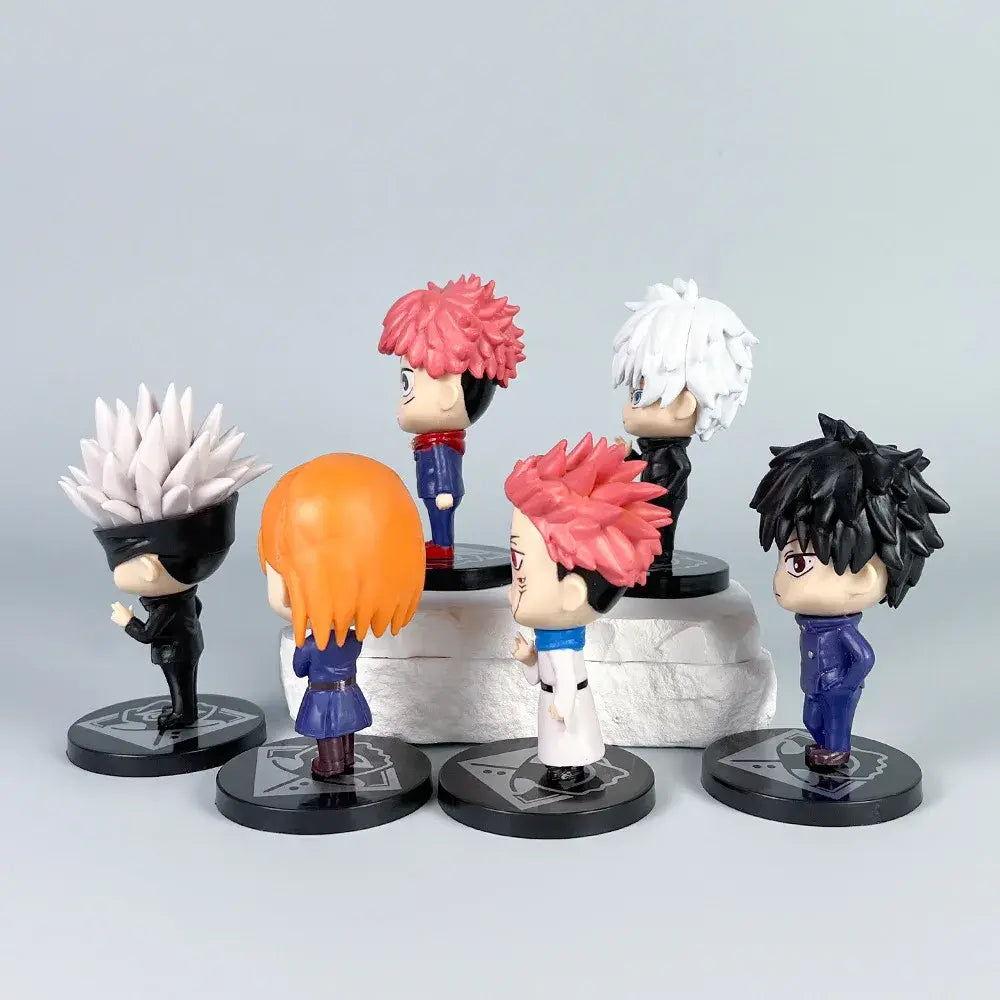 Lot de 6 figurines Jujutsu Kaisen Style Kawai