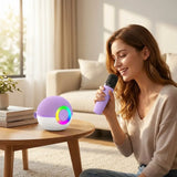 Mini machine de karaoké avec 2 microphones