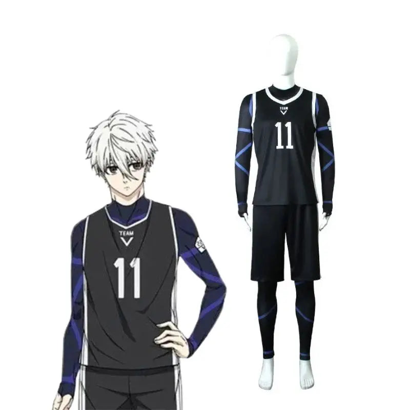 Maillot Blue Lock – Equipe V – Numero 11 – Nagi Shishiro