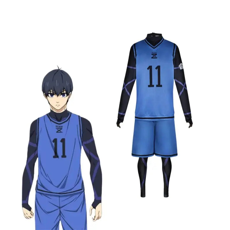 Maillot Blue Lock Yoichi Isagi Cosplay Blue Lock