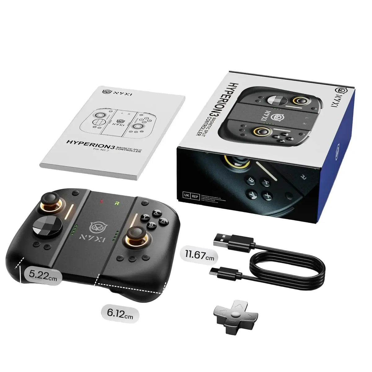 Manette NYXI Hyperion 3 pour Switch 2