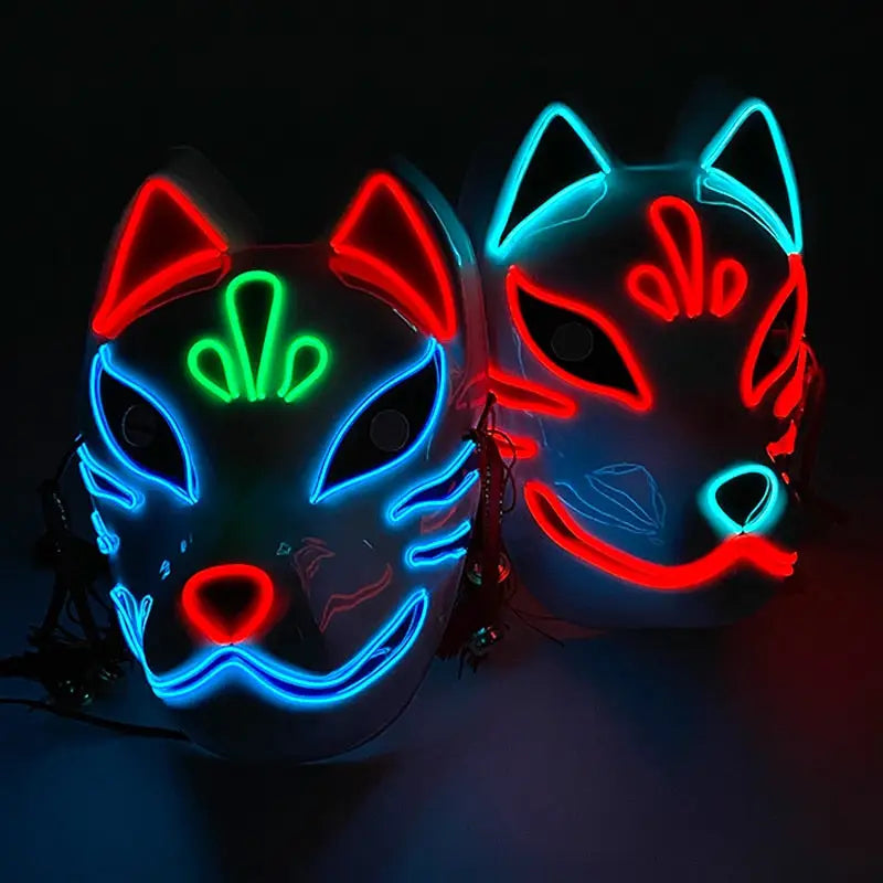 Masque Halloween LED Néon