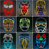 Masque Halloween LED Néon