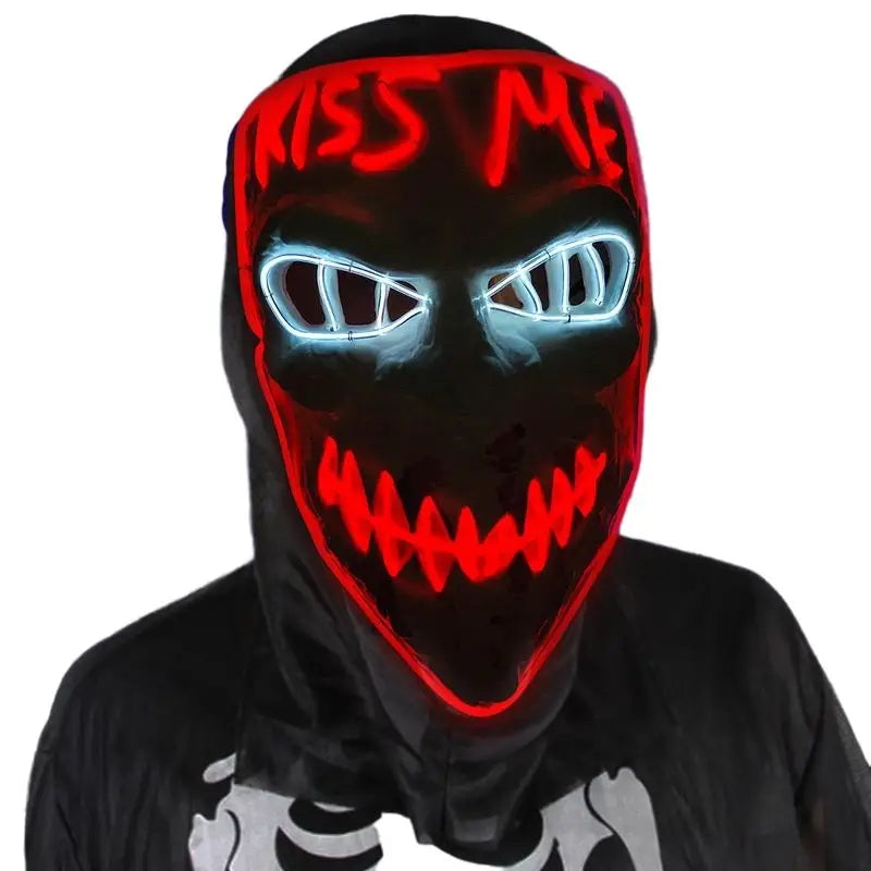 Masque Halloween LED Néon