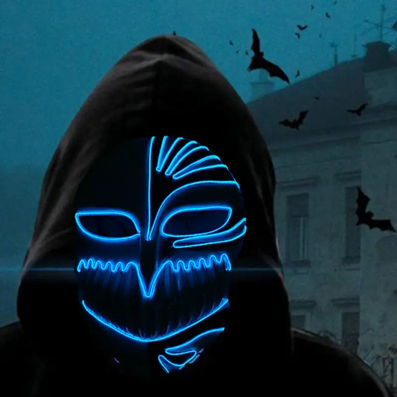 Masque Halloween LED Néon