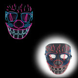 Masque Halloween LED Néon