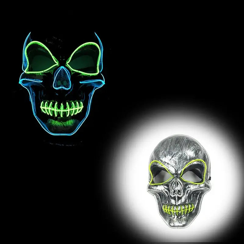 Masque Halloween LED Néon